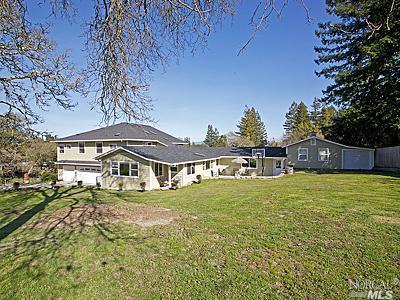 555 Sparkes Road Sebastopol, CA 95472 - Photo 1 of 1 a front view of a house with a yard