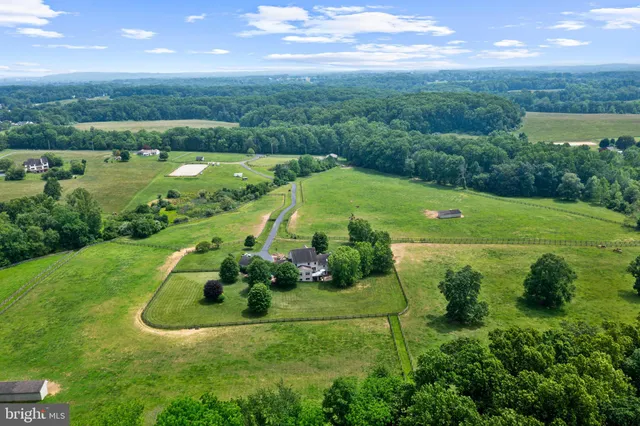 a view of a golf course with a garden