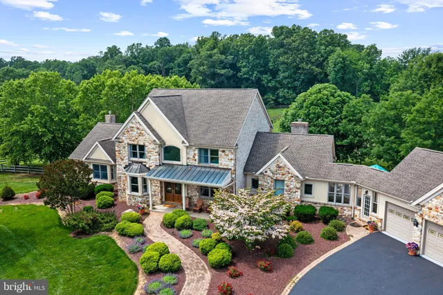 front view of a house with a street