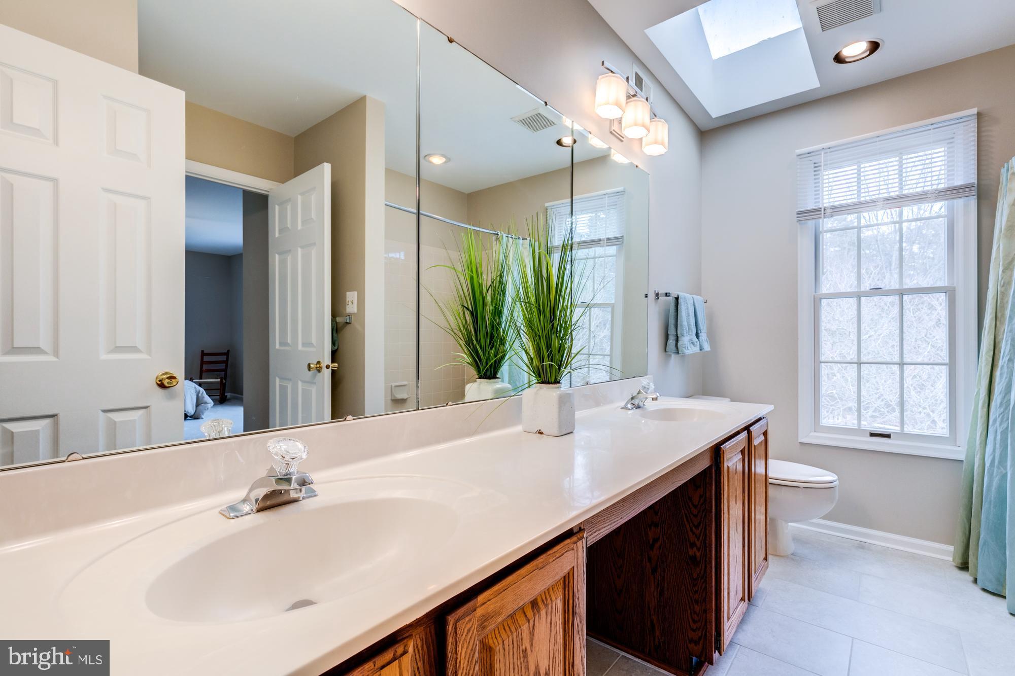 12553 Rock Ridge Road Herndon, VA 20170 - Photo 27 of 42 Hall bath with double sink vanity and skylight!