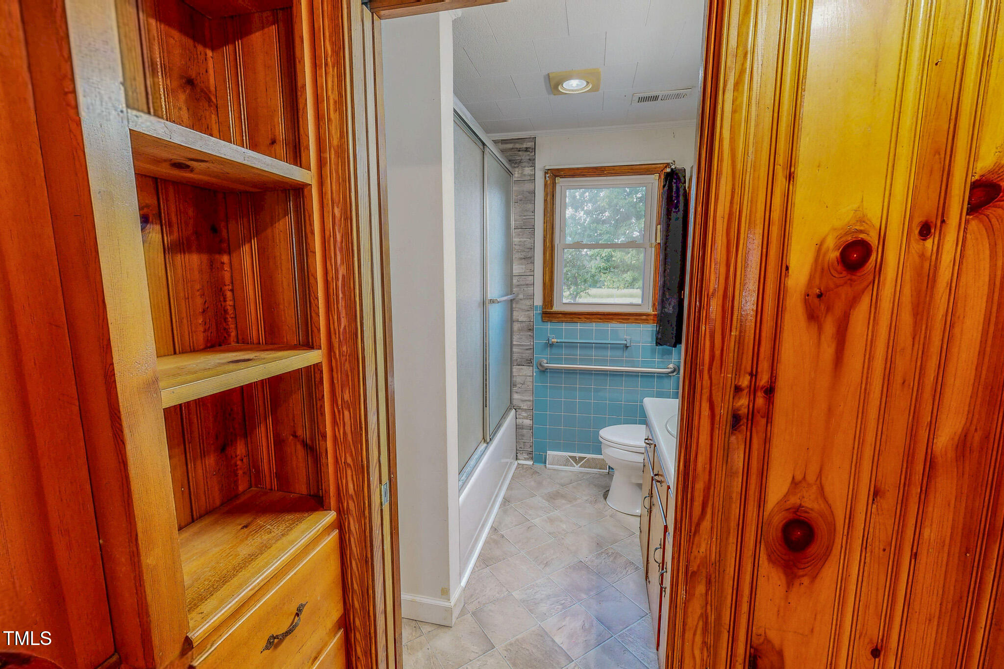 623 Chambers Road Rougemont, NC 27572 - Photo 30 of 44 a view of a hallway with a door and a closet