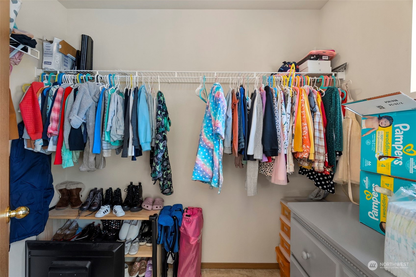 1332 Foreman Road DuPont, WA 98327 - Photo 20 of 32 a view of walk in closet with clothes and shoes