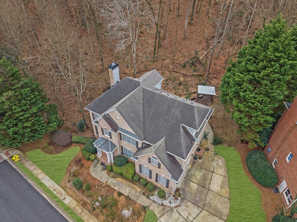 100 Trowbridge Road Atlanta, GA 30350 - Photo 32 of 42 an aerial view of a house with a yard