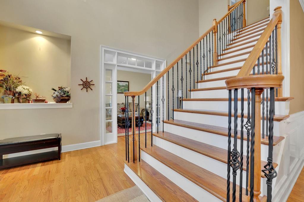100 Trowbridge Road Atlanta, GA 30350 - Photo 9 of 49 a view of entryway and hall with wooden floor