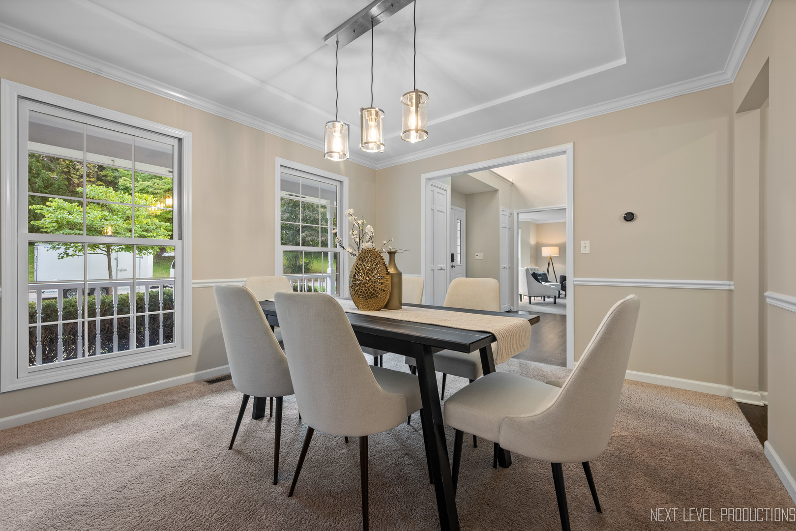24 River Bend Road Montgomery, IL 60538 - Photo 7 of 36 a view of a dining room with furniture window and outside view
