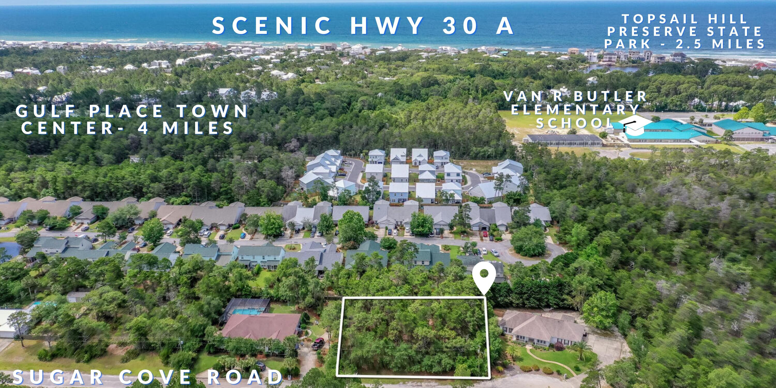 Lot 17 Sugar Cove Road Santa Rosa Beach, FL 32459 - Photo 3 of 9 Lot 17 Sugar Cove Ln Map