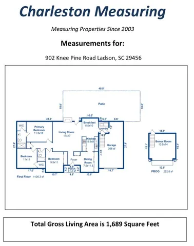 $320,000 | 902 Knee Pines Court, Ladson, SC 29456