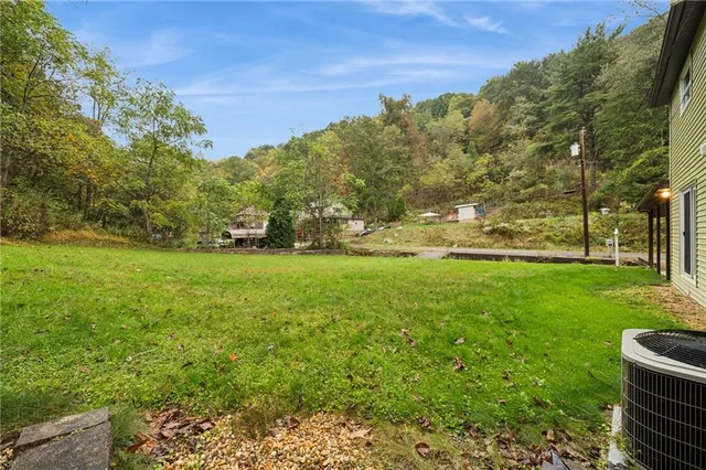 a view of yard with green space
