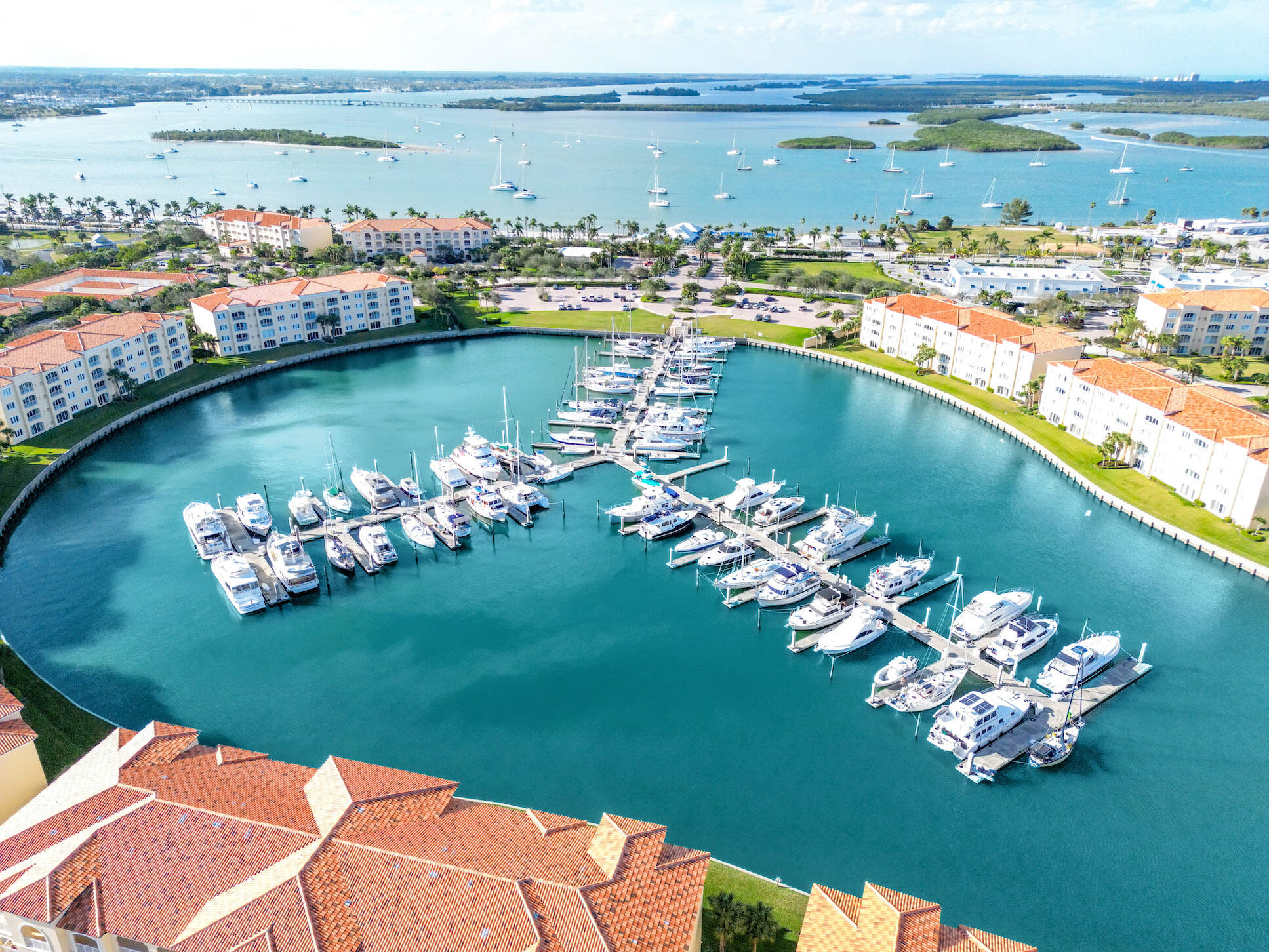 16 Harbour Isle Drive West, Unit 304 Fort Pierce, FL 34949 - Photo 17 of 17 a view of a lake with a city view