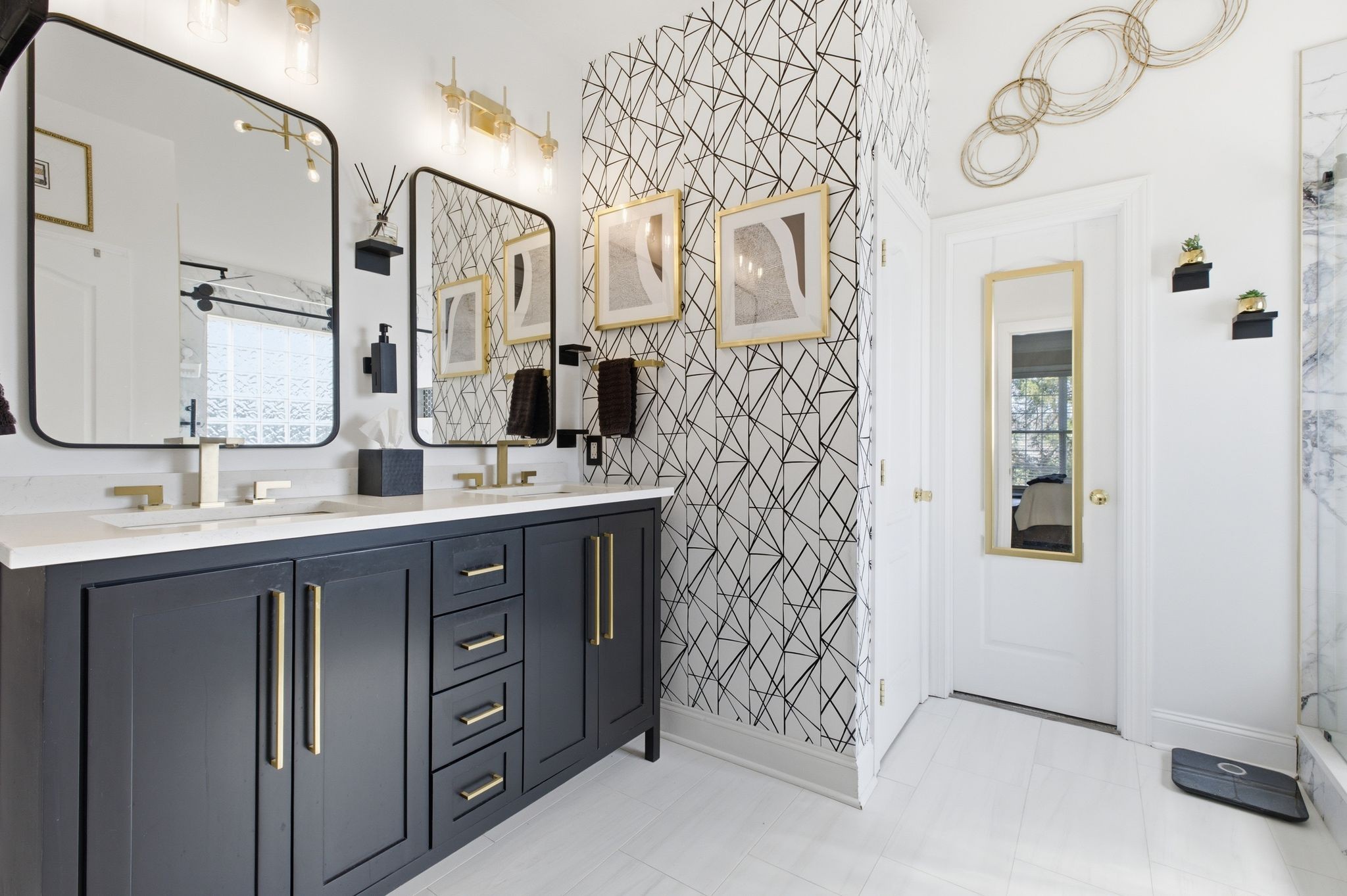 130 Cedar Ridge Lane Hendersonville, TN 37075 - Photo 18 of 37 a bathroom with a sink and a mirror
