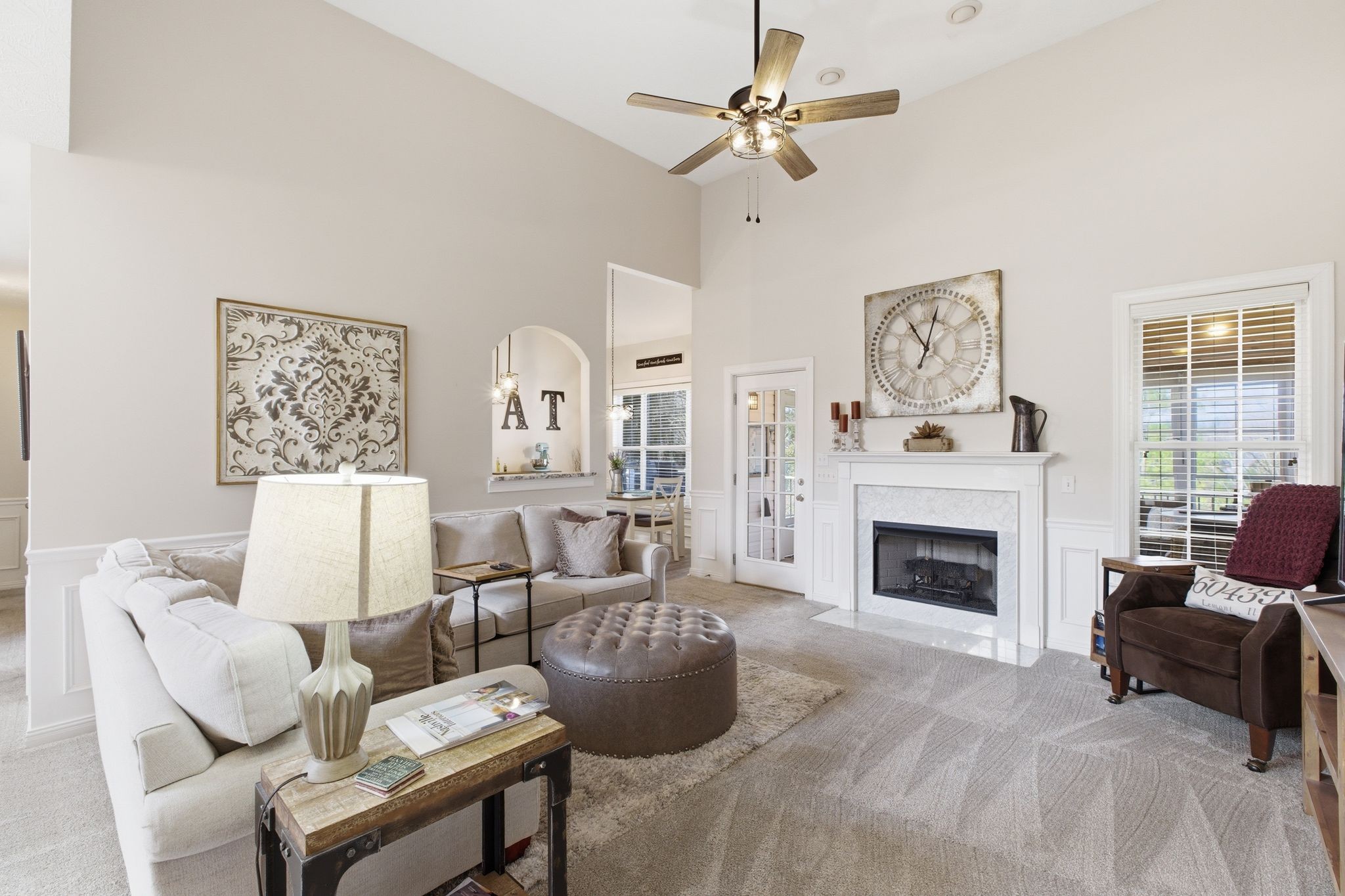130 Cedar Ridge Lane Hendersonville, TN 37075 - Photo 8 of 37 a living room with furniture and a fireplace
