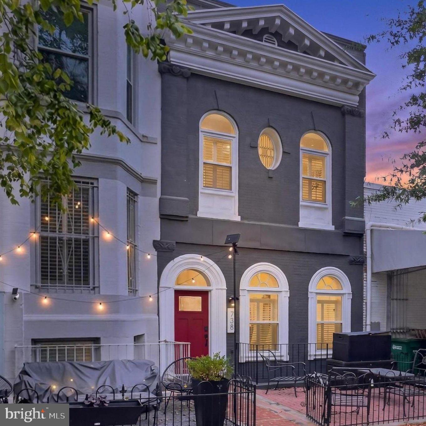 738 11th Street Northeast, Unit 1 Washington, DC 20002 - Photo 1 of 21 Charming facade with evening glow.