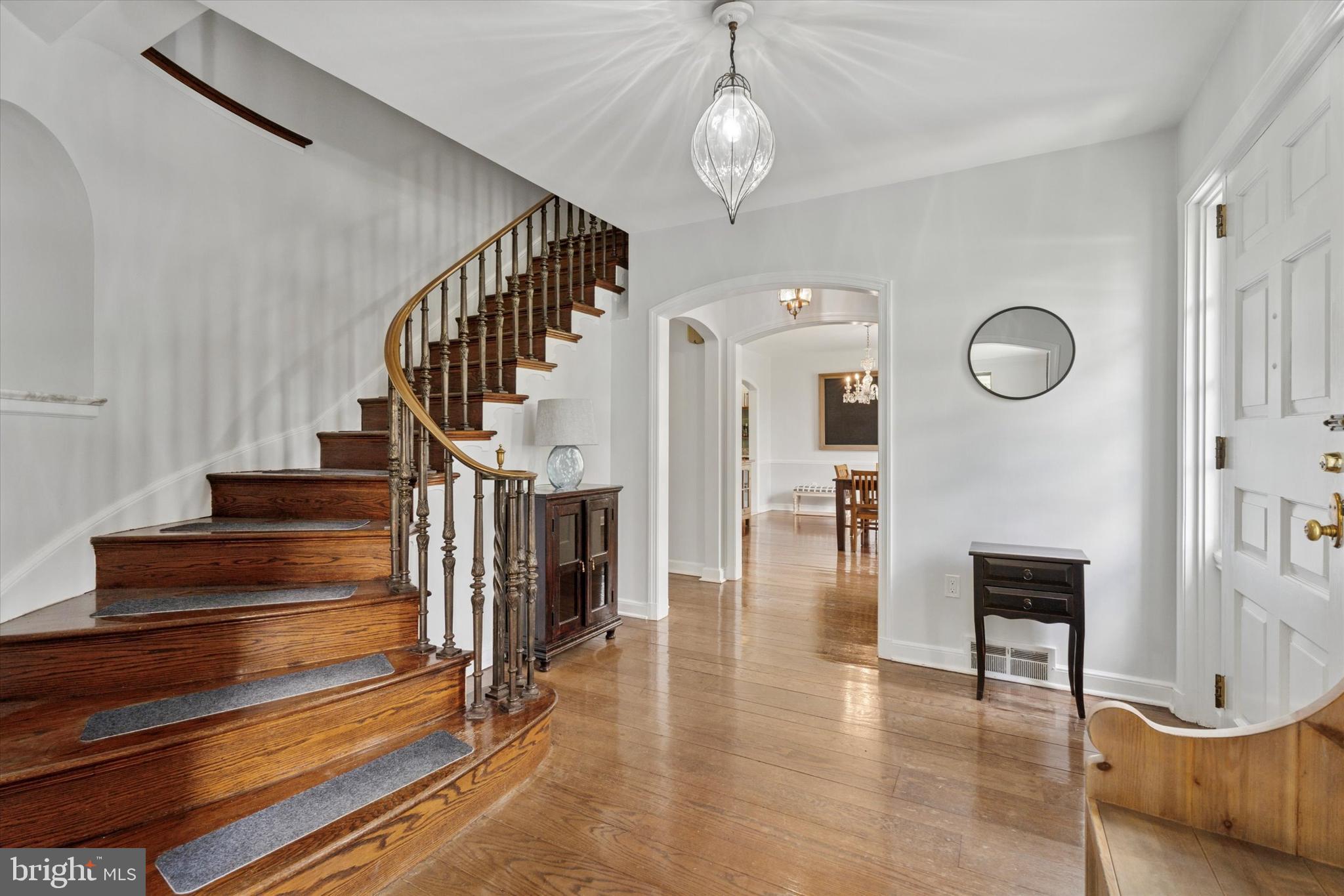110 Raynham Road Merion Station, PA 19066 - Photo 18 of 59 a view of entryway and hall with wooden floor