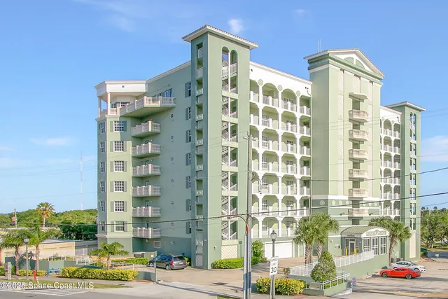 a front view of a building