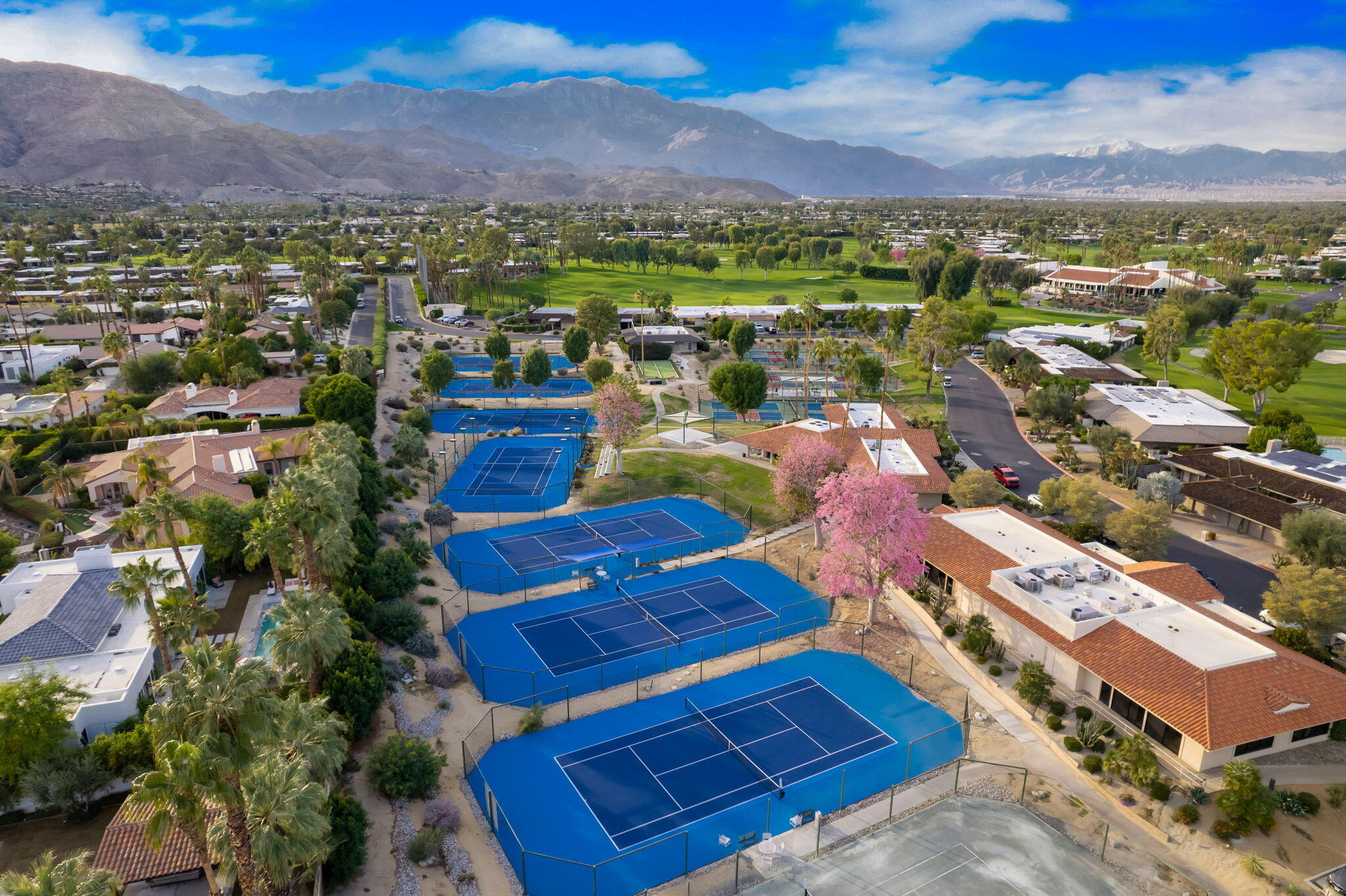 13 Duke Drive Rancho Mirage, CA 92270 - Photo 58 of 68 an aerial view of residential houses with outdoor space