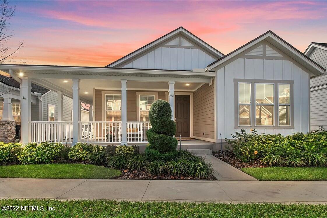 Front View at Sunset