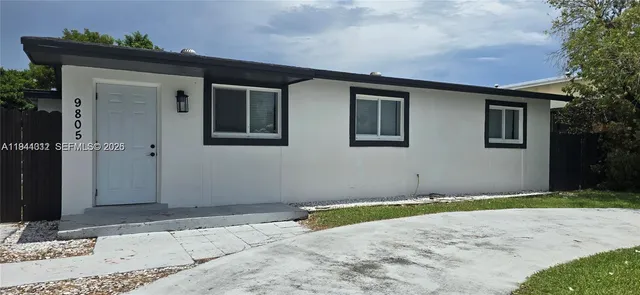 a front view of a house