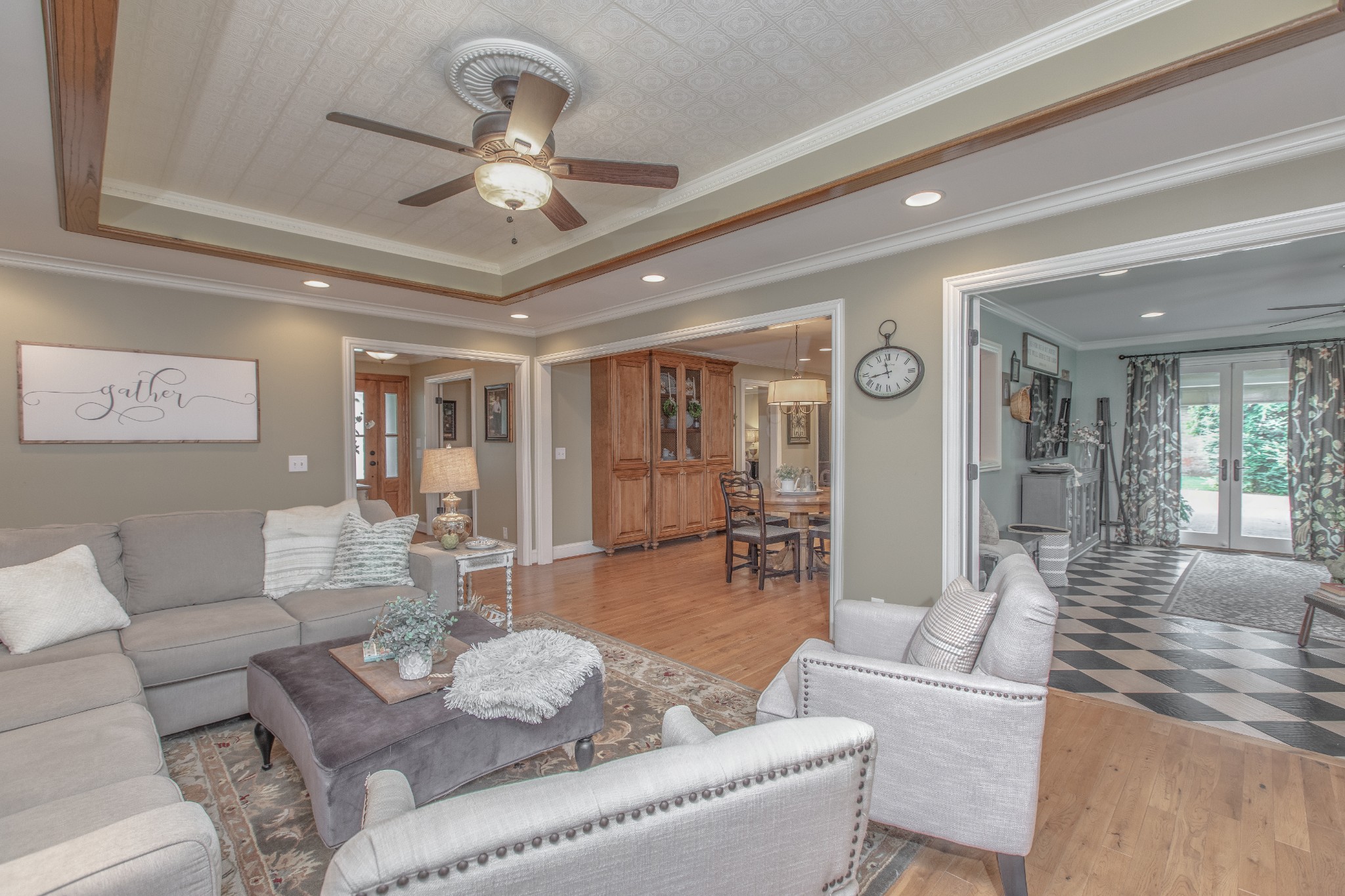 2013 Stratford Road Murfreesboro, TN 37129 - Photo 9 of 46 a living room with furniture and a chandelier