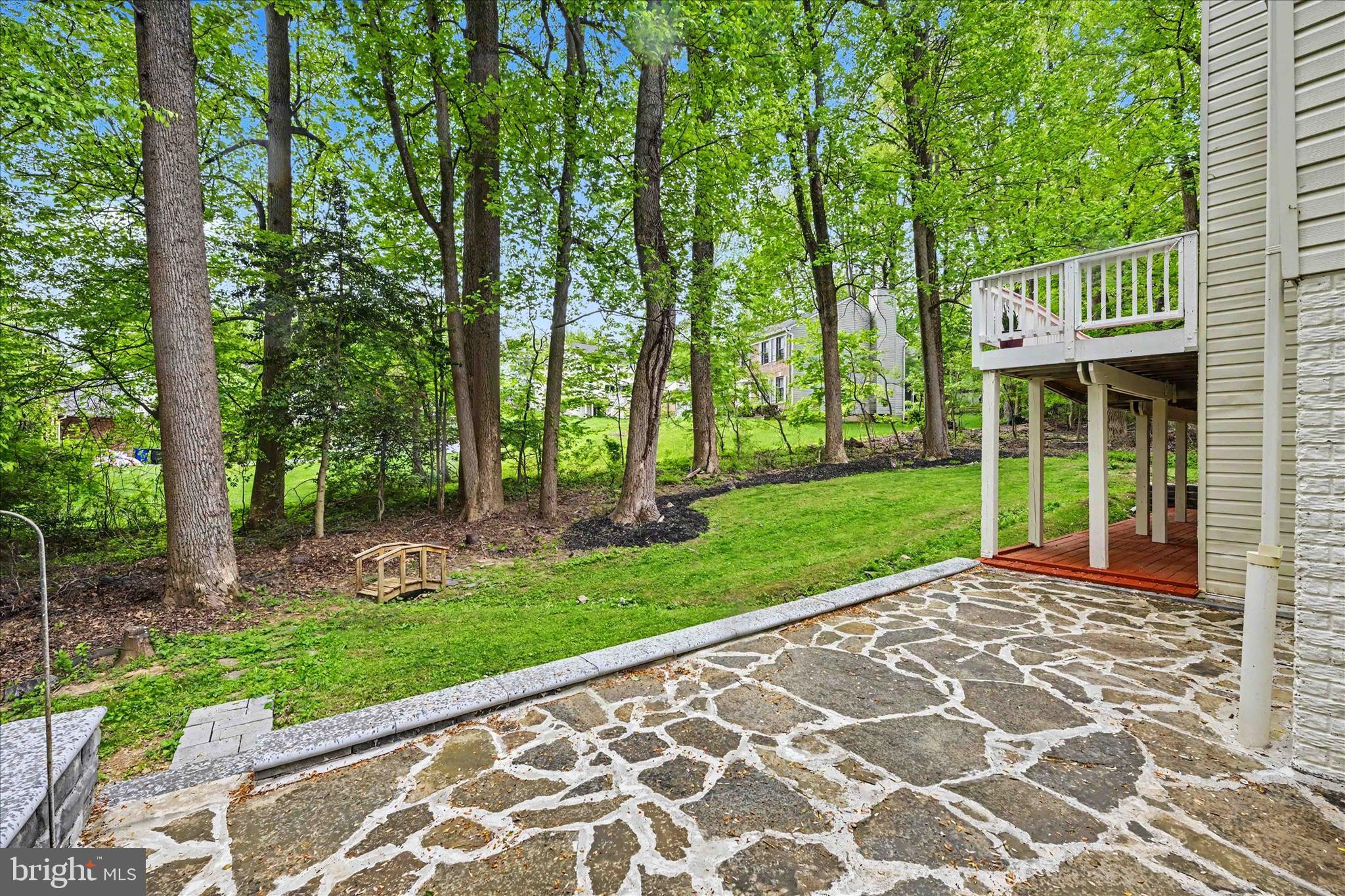 8033 Crest Road Laurel, MD 20723 - Photo 36 of 39 Rear Stone Patio