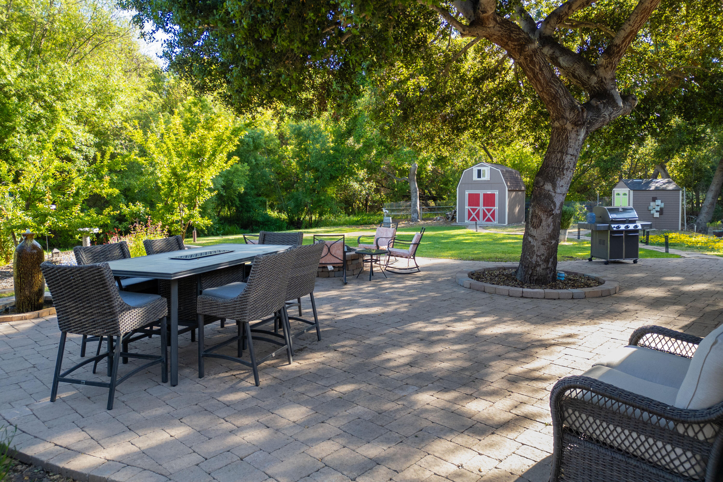 710 Ballard Canyon Road Solvang, CA 93463 - Photo 2 of 23 a view of a tables and chairs in a patio