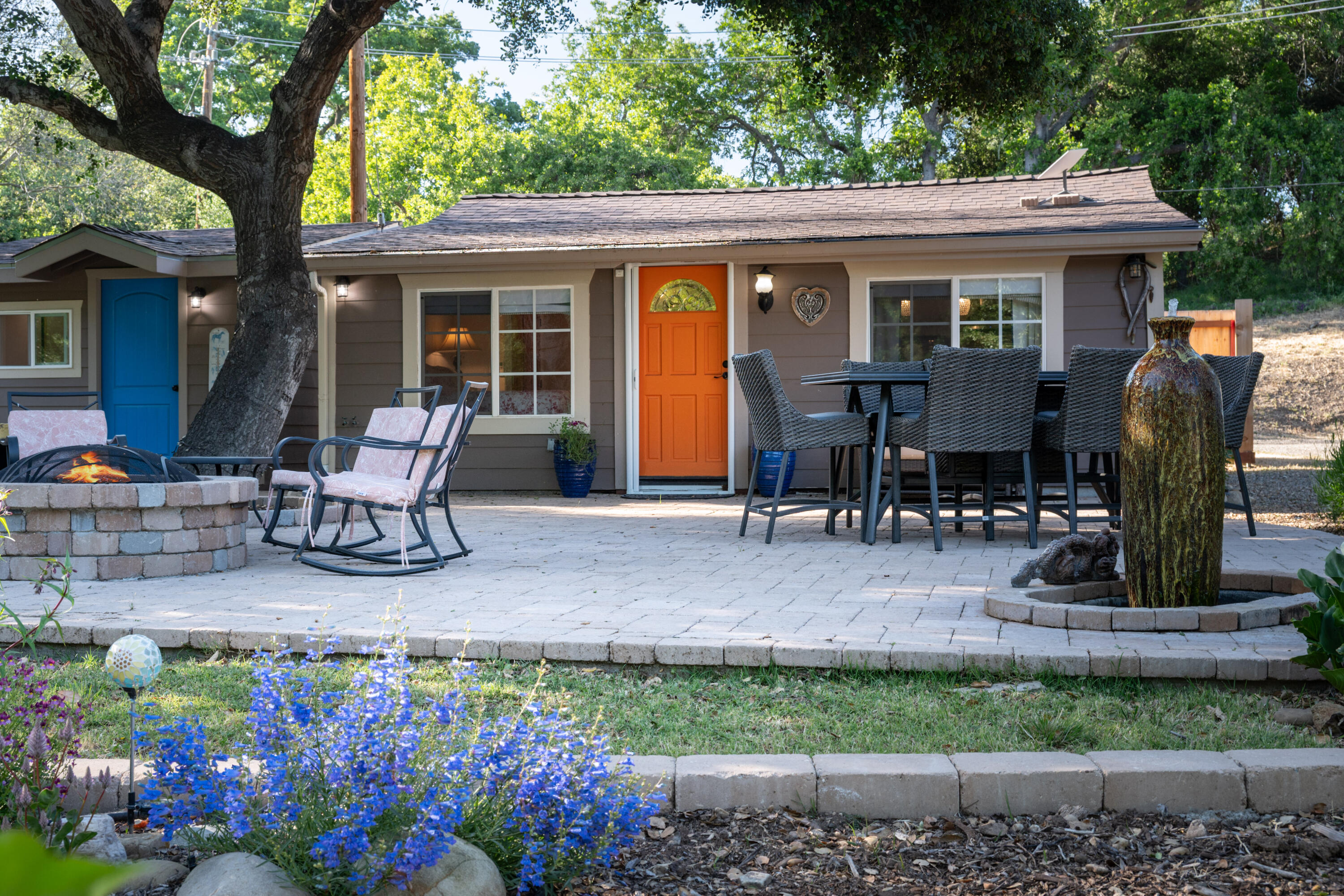 710 Ballard Canyon Road Solvang, CA 93463 - Photo 3 of 23 a house view with a seating space and garden