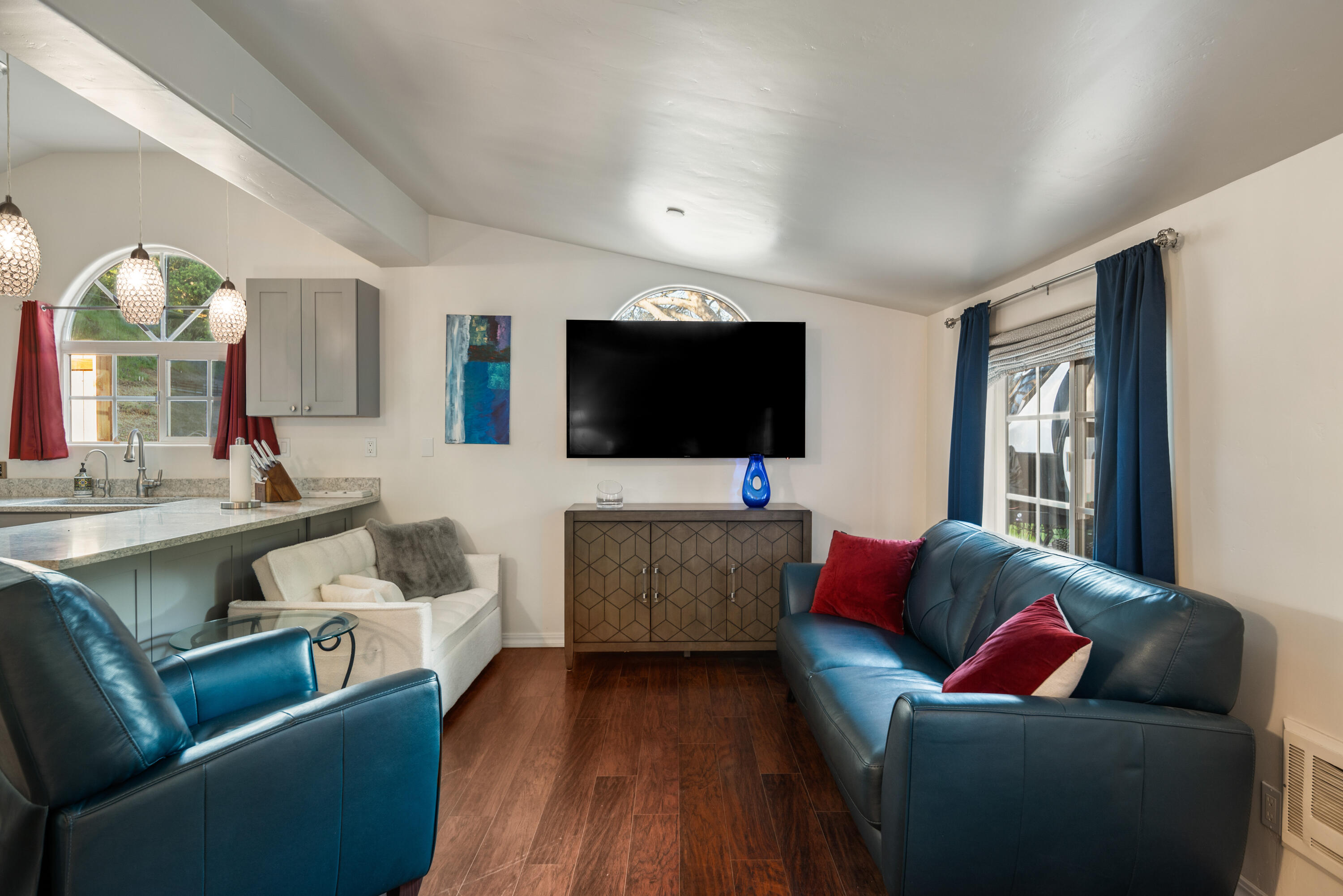 710 Ballard Canyon Road Solvang, CA 93463 - Photo 5 of 23 a living room with furniture and a flat screen tv
