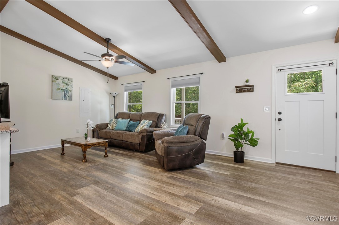 321 Johnson Mill Road Bumpass, VA 23024 - Photo 17 of 33 a living room with furniture and a potted plant