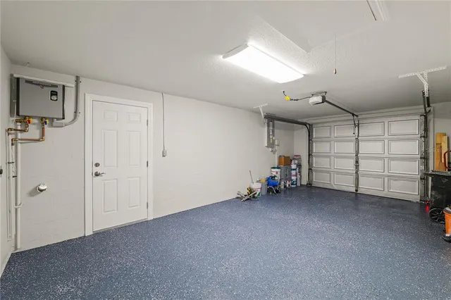 a view of a garage room