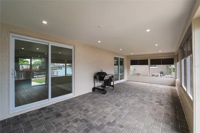 a view of a room with furniture window and outside view