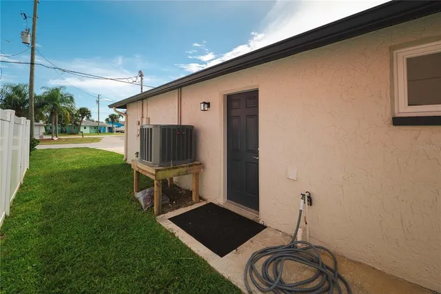 a view of a lake with houses