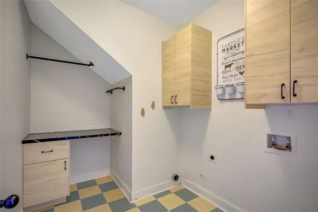 a view of a backyard with a trees