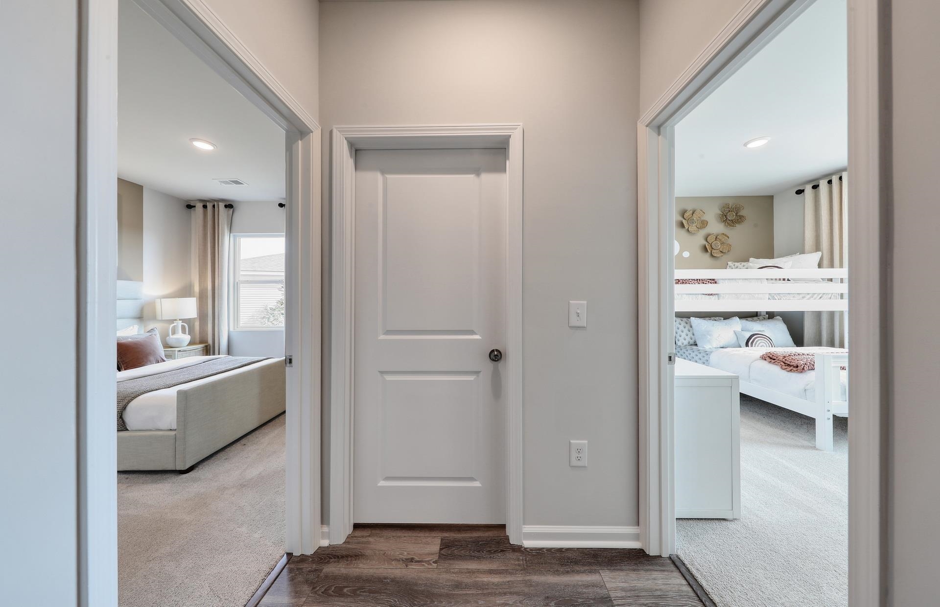 799 Laconic Drive Myrtle Beach, SC 29588 - Photo 4 of 21 Corridor with dark colored carpet, dark wood-type flooring, and recessed lighting