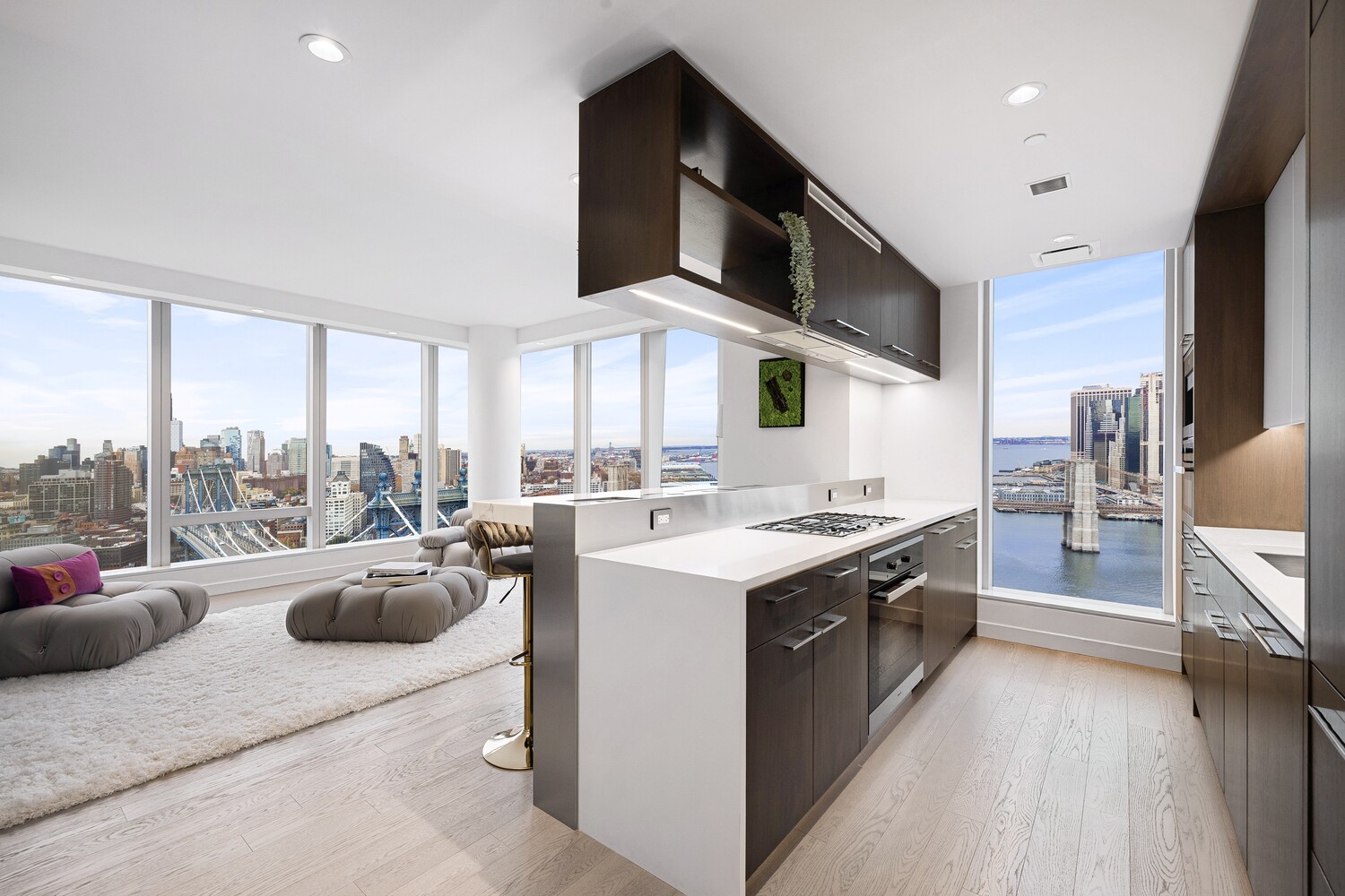 252 South Street, Unit 36C Manhattan, NY 10002 - Photo 7 of 32 a kitchen with a stove a sink and a refrigerator
