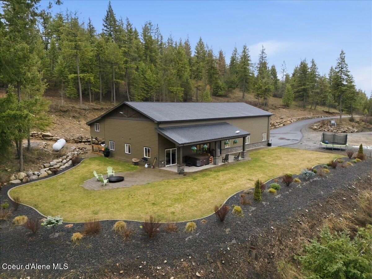 17045 West Cade Road Hauser, ID 83854 - Photo 61 of 83 61-Aerial Back of Home