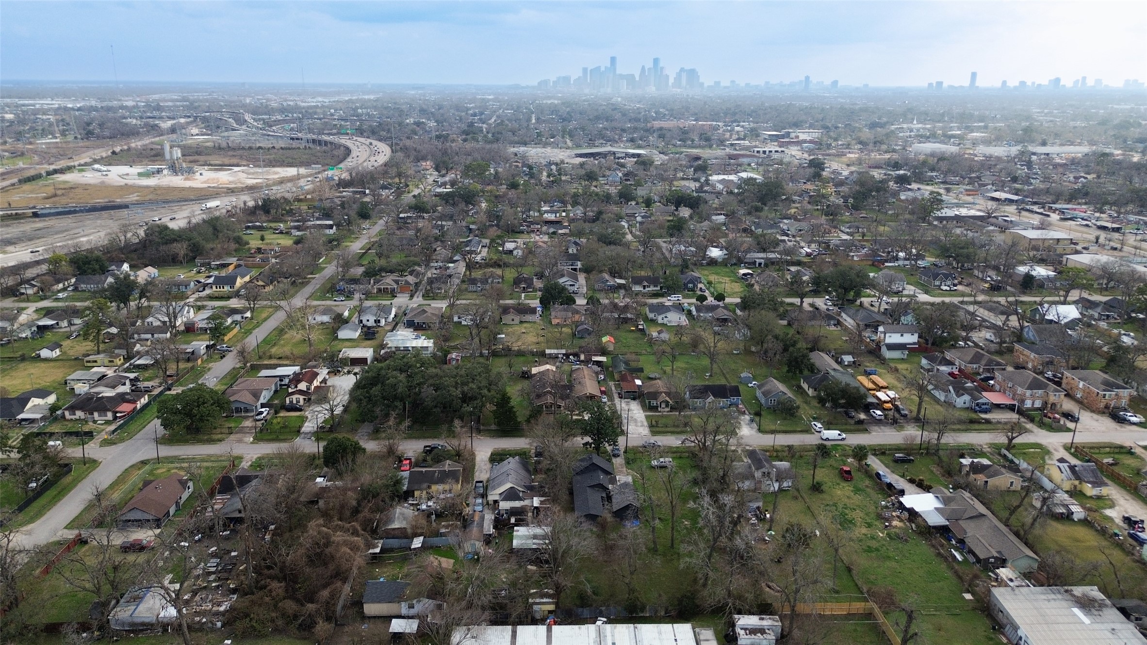 0 Yorkshire Street Houston, TX 77022 - Photo 5 of 6 an aerial view of residential houses with city view