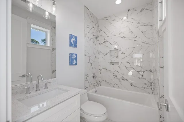 a view of a balcony with wooden floor