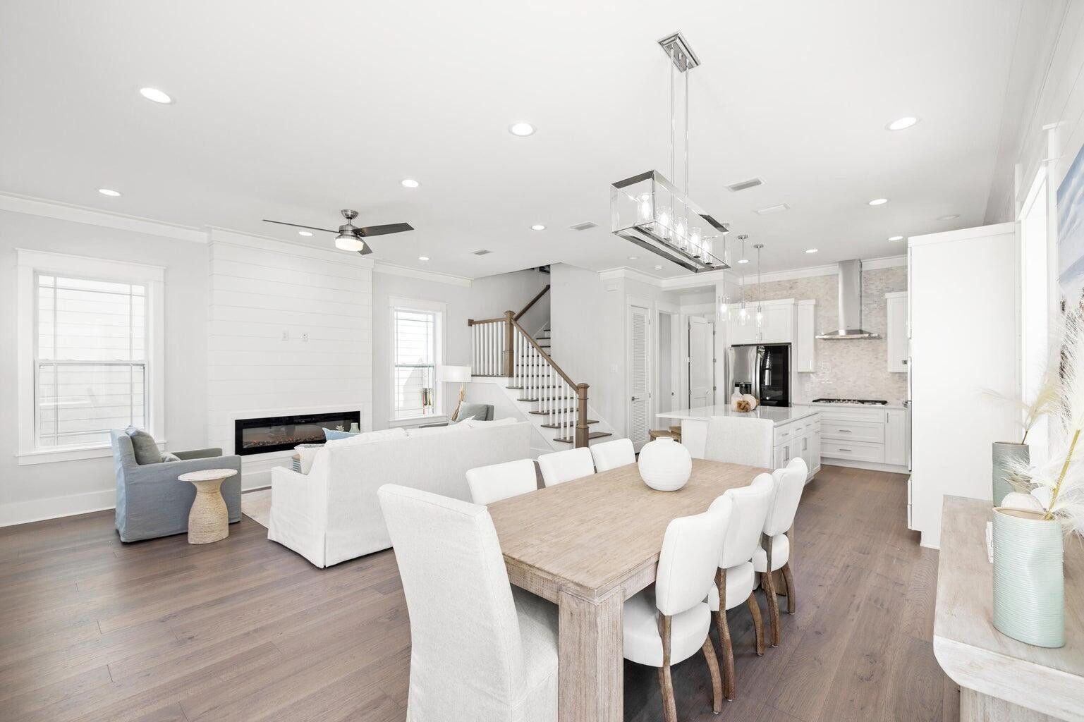 171 Redbud Ln Inlet Beach Inlet Beach, FL 32461 - Photo 7 of 38 a large kitchen with a table and chairs