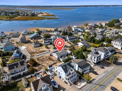 an aerial view of a city