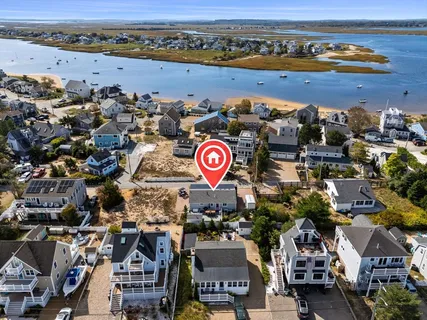 an aerial view of a city with lots of residential buildings