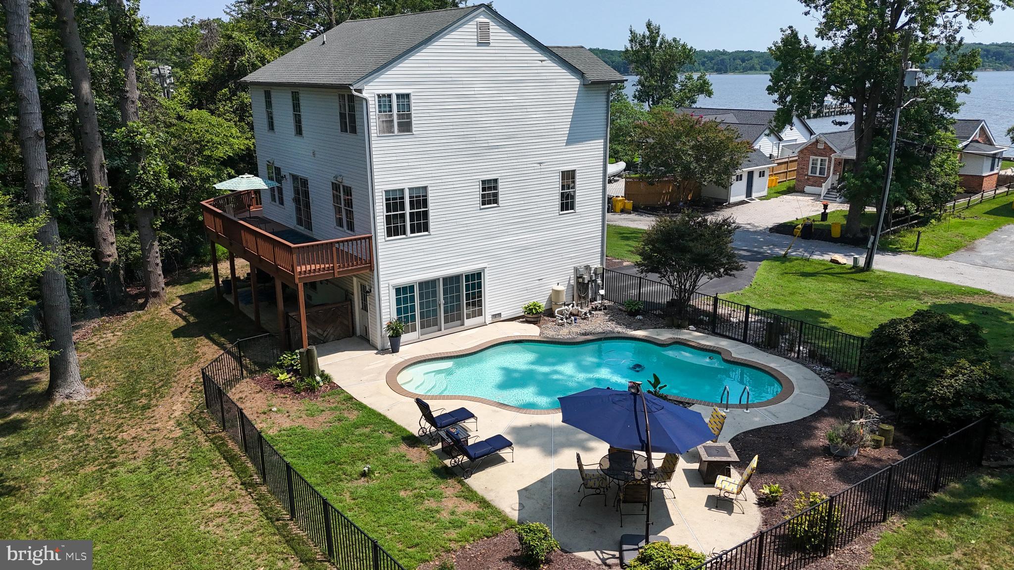 233 Circle Road Pasadena, MD 21122 - Photo 2 of 59 Inground pool with views of the Magothy