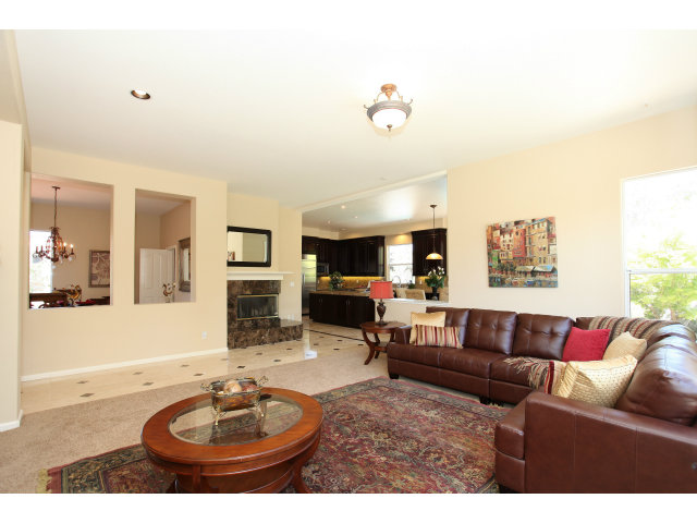 5504 Perugia Circle San Jose, CA 95138 - Photo 10 of 25 a living room with furniture a fireplace and a flat screen tv