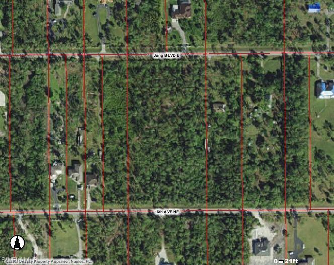 Jung Boulevard Naples, FL 34120 - Photo 14 of 20 an aerial view of a forest with houses