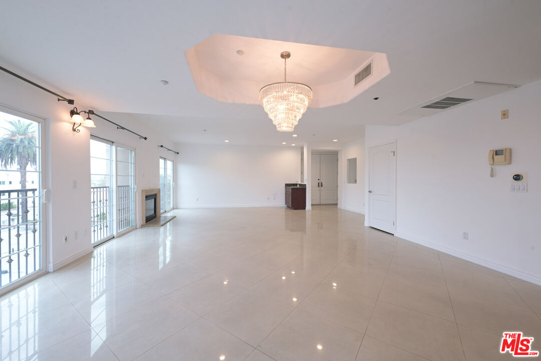 a view of an empty room