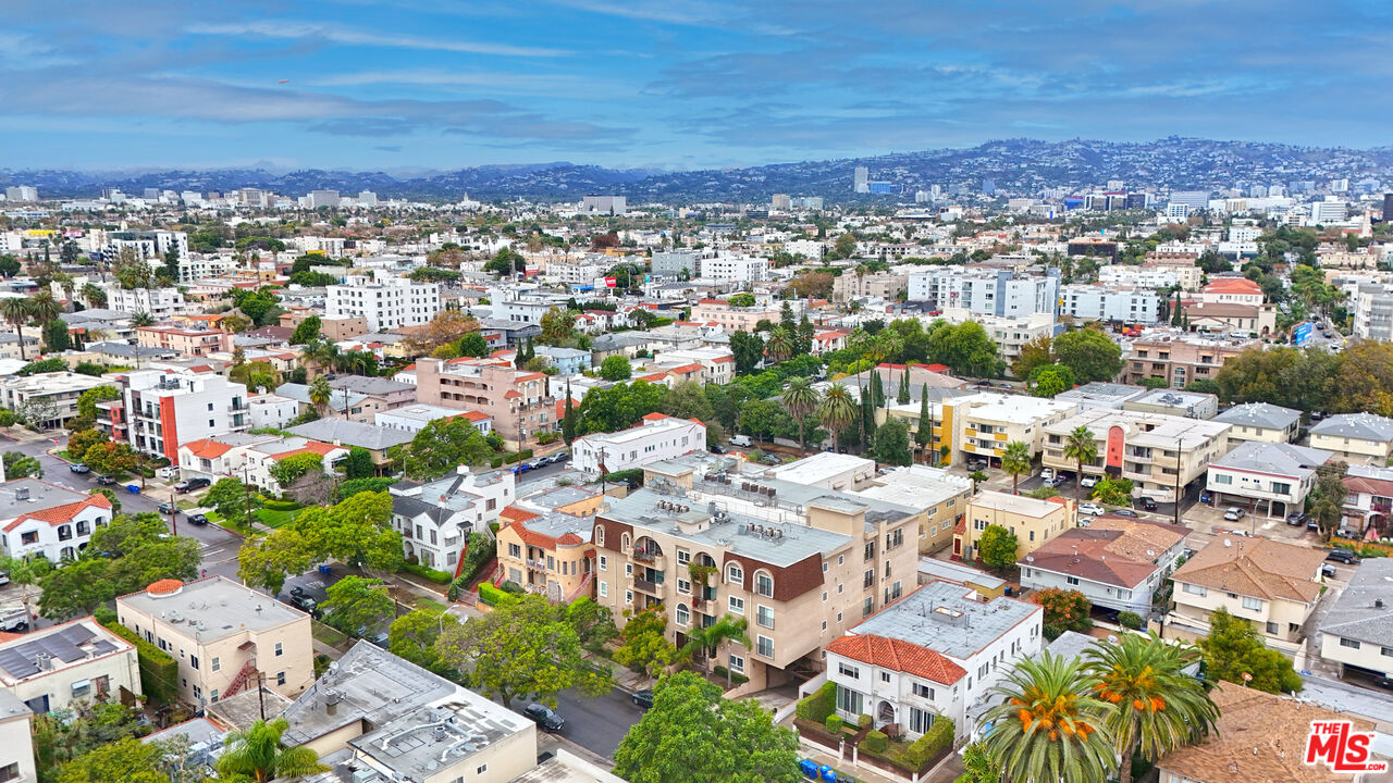 8555 Cashio Street, Unit PH4 Los Angeles, CA 90035 - Photo 37 of 43 an aerial view of a city with lots of residential buildings