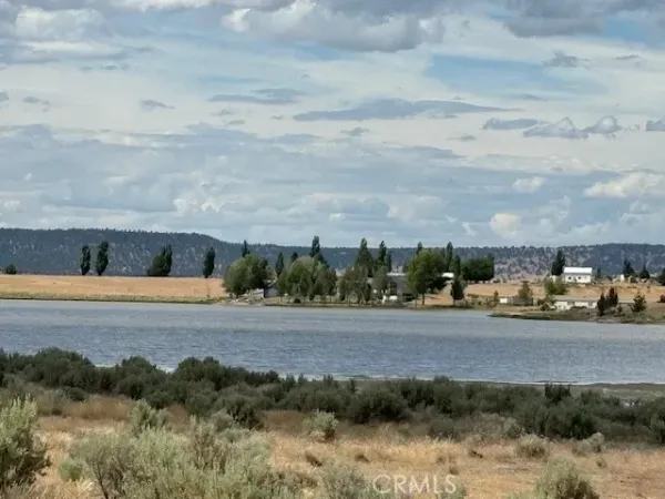 a view of a lake with a mountain