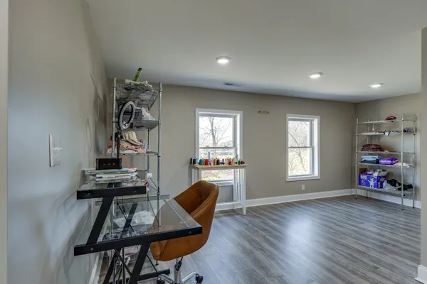 a view of a entryway of a house