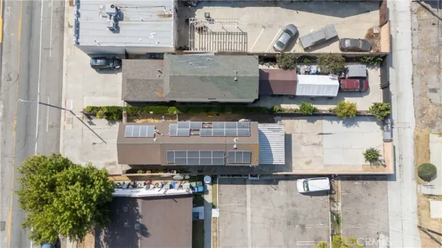 a building with an outdoor space