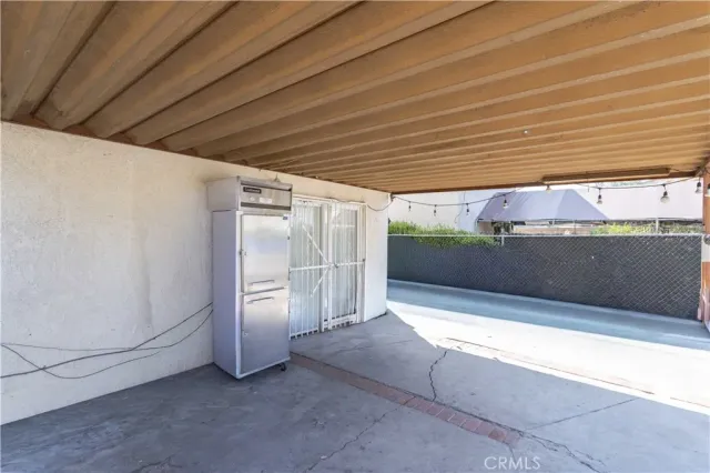 a view of hotel and patio in the backyard