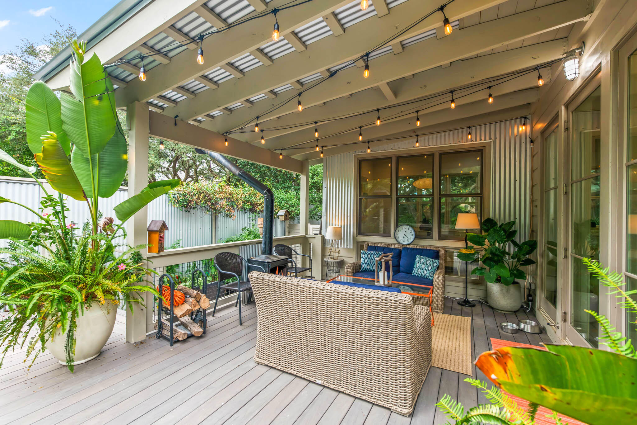 450 Defuniak Street Santa Rosa Beach, FL 32459 - Photo 36 of 75 a outdoor living space with furniture and garden view