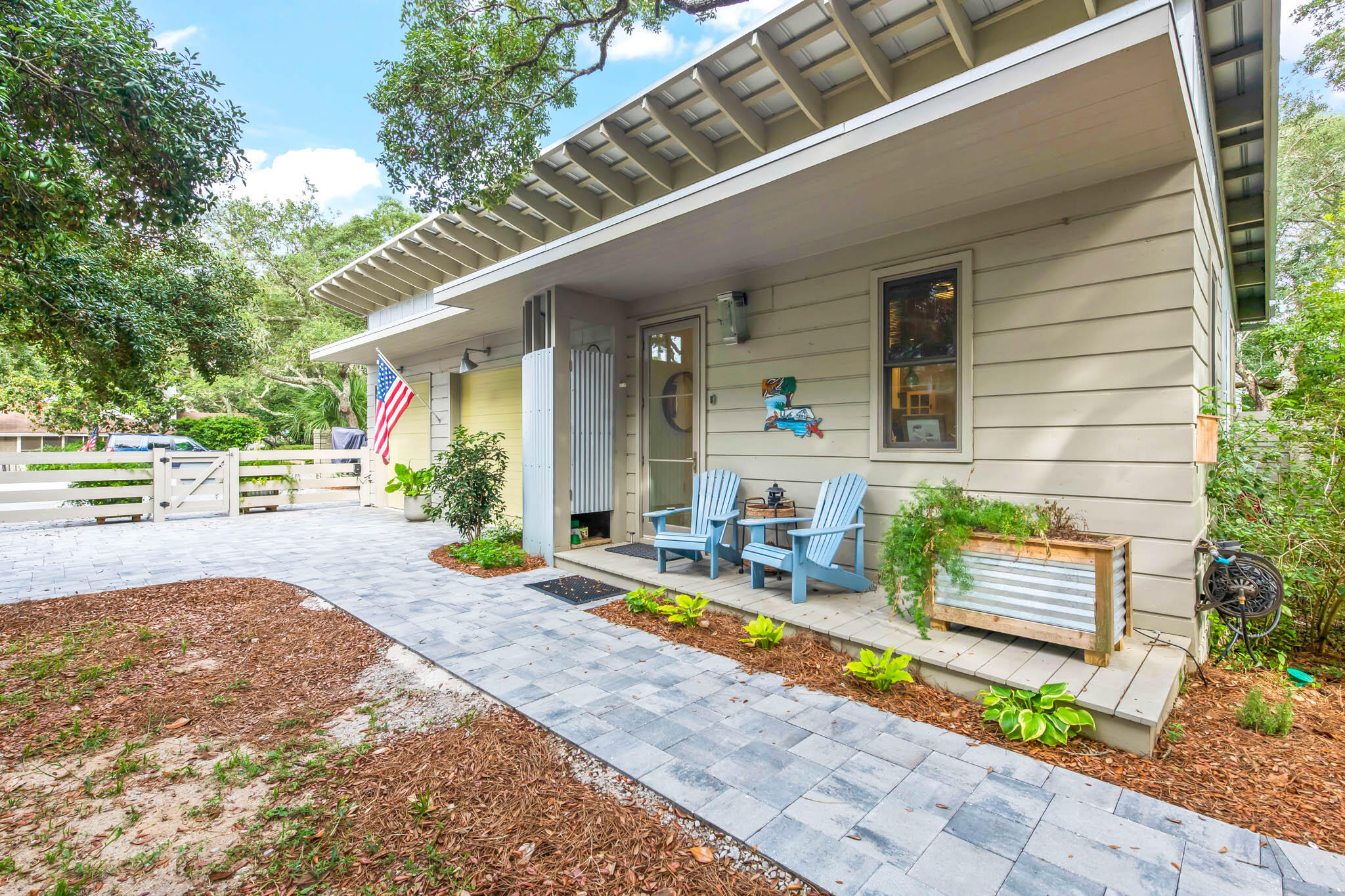 450 Defuniak Street Santa Rosa Beach, FL 32459 - Photo 68 of 75 a view of backyard with swimming pool and furniture